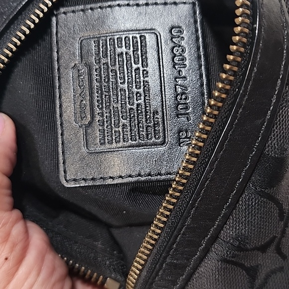 Coach Y2K Signature Mini Crossbody Swingpack Black Jacquard Bag - Picture 12 of 17